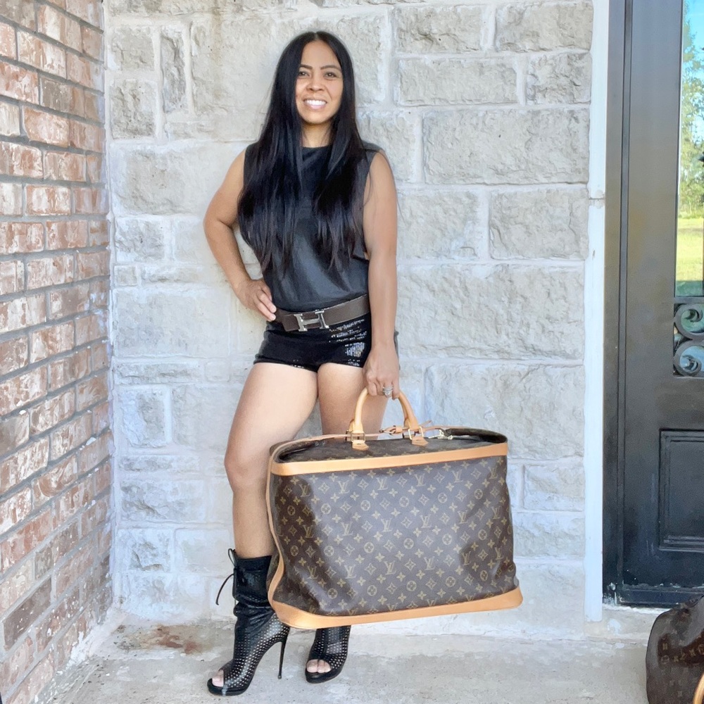 Louis Vuitton Cruiser 50 Monogram Top Handle Travel Luggage Bag